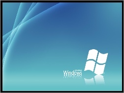 Pasemka, Logo, Jasne, Niebieskie, Windows, Białe, Tło