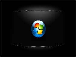 Logo, Czarny, Windows, Ekran