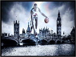 Londyn, Koszykarz, Grafika, Kevin Durant