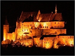 Nocą, Luksemburg, Zamek