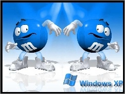 M&M, Dwie, XP, Windows, Niebieskie