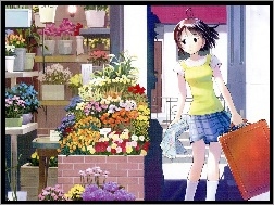 kobieta, Mahou Tsukai Ni Taisetsu Na Koto, kwiaciarnia