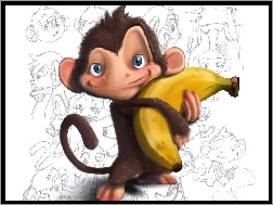 Małpa, Banan
