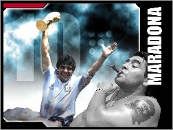 Maradona, Piłka nożna, tatuaż
