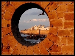 Budynki, Maroko, Mur