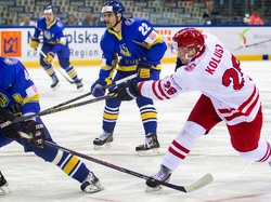 Mecz Polska - Ukraina, Marcin Kolusz, Zawodnicy, Hokej, Mistrzostwa Świata Dywizji 1A Kraków 2015