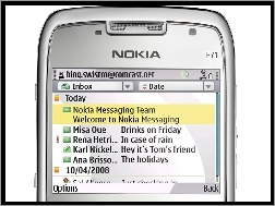 Email, Nokia E71, Menu