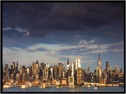 Miasta, Wieżowce, Nowy Jork, Panorama
