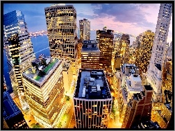 Miasta, Jork, Nowy, Manhattan, Panorama