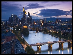 Miasto, Most, Frankfurt, Rzeka