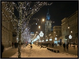 Nocą, Miasto, Warszawa