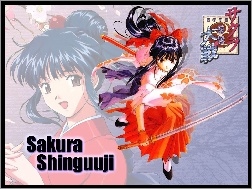 miecz, Sakura Wars, długie włosy