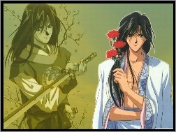 miecz, postać, Fushigi Yuugi, kwiatek
