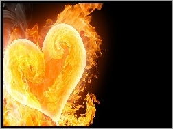 Płomienie, Miłość, Serce
