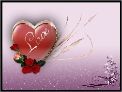 Miłość, Róże, Love, Serce, Walentynki