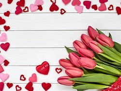 Serduszka, Miłość, Tulipany