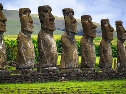 Moai, Wyspa Wielkanocna, Chile, Posągi