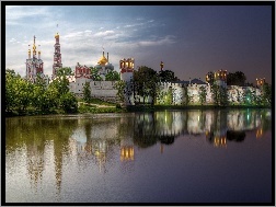 Moskwa, Monaster Nowodziewiczy, Rzeka, Klasztor, Rosja, Muzeum
