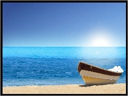 Łódka, Morza, Plaża