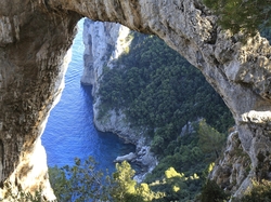 Włochy, Morze, Łuk skalny Arco Naturale, Skały, Capri
