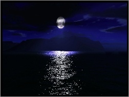 Morze, Noc, Księżyc, Góry
