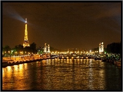 Most, Paryż, Wieża Eiffla, Sekwana