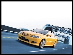 Most, Żółta, Mazda 6