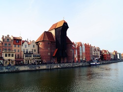 Motława, Kamienice, Gdańsk, Żuraw