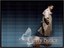 motyl, Gerard Butler, beżowy płaszc