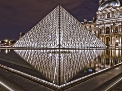 Muzeum Luwr, Piramida, Paryż, Francja, Pałac