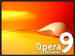 Opera, myszka, kabel
