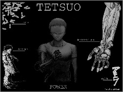napis, tetsuo, ręka, Akira, postać