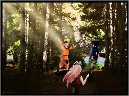 las, Naruto, ludzie