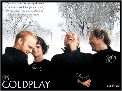 nazwiska, zespól, zima, Coldplay, twarze