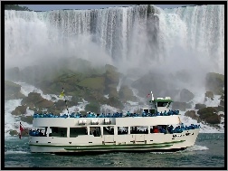 Niagara, Wycieczkowy, Statek, Wodospad