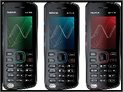 Niebieska, Zielona, Nokia 5220, Czerwona