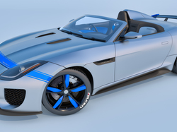 Niebieski, Jaguar Project 7 Concept, 2016