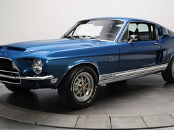 1968, Niebieski, Zabytkowy, Ford Mustang Shelby GT500 KR