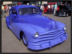 Samochody Zabytkowe, Pontiac, niebieski kolor