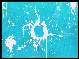 Apple, Niebieskie, Logo
