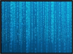 Matrix, Niebieskie, Cyfry