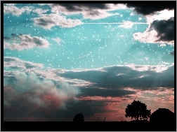 Gwiazdy, Niebo, Chmury