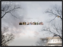 niebo, dom, zdjęcia, Premonition, drzewa