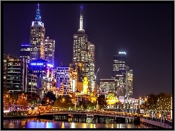 Noc, Melbourne, Australia, Miasto
