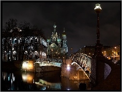 Noc, Rzeka, Most, Cerkiew