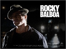 noc, kapelusz, Rocky Balboa, Sylvester Stallone