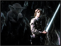 noc, mężczyzna, Yoda, Star Wars, laser