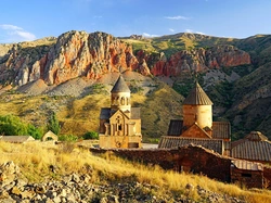 Góry, Czerwone, Kamienie, Armenia, Kościół, Klasztor Norawank, Prowincja Wajoc Dzor, Skały