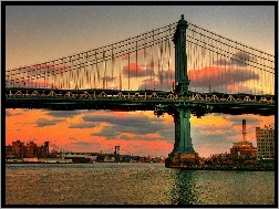 Nowy York, Most, Rzeka, Manhattan