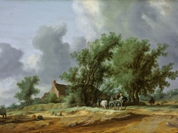 Obraz, van Ruysdael, Salomon, Na Wsi